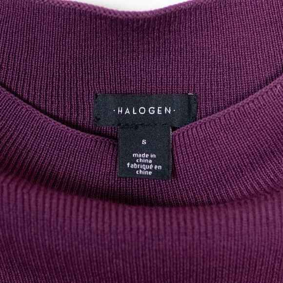 Halogen® Funnel Neck Cotton Blend Sweater - Picture 5 of 5